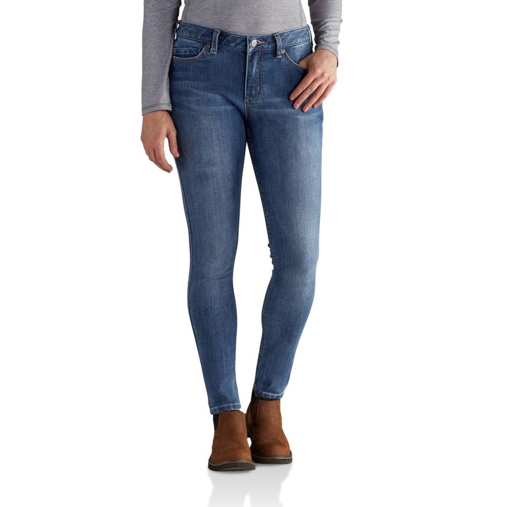 Carhartt Slim Fit Layton Skinny Leg Jean. Women’s Size 14 (actual 35X30)
